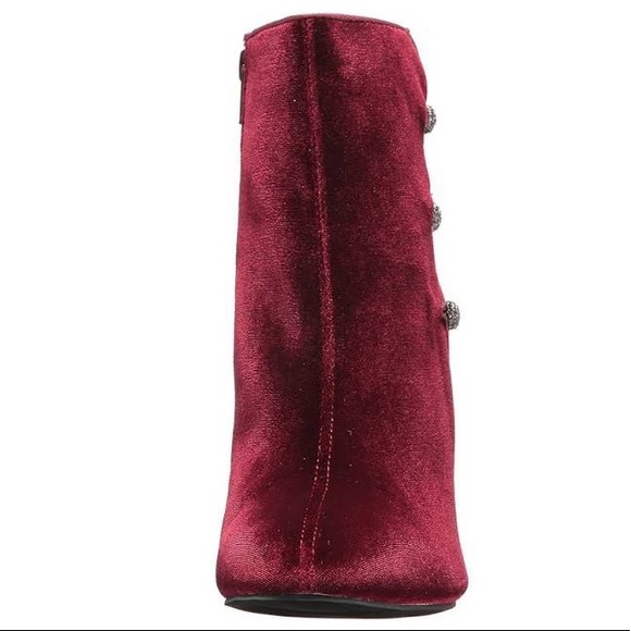 Hasbeens Merlot Velvet Sparkle Buttons Boot - Picture 5 of 6